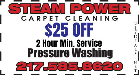 Steam Power Carpet Cleaning - coupon - Springfield, IL